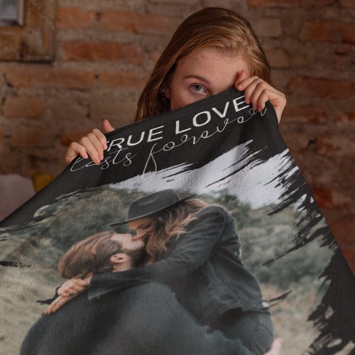 True Love Lasts Forever  Photo Fleece Blanket