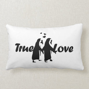 True Love (Penguin) Lumbar Pillow