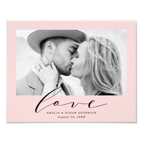 True Love  Personalized Wedding Photo Print