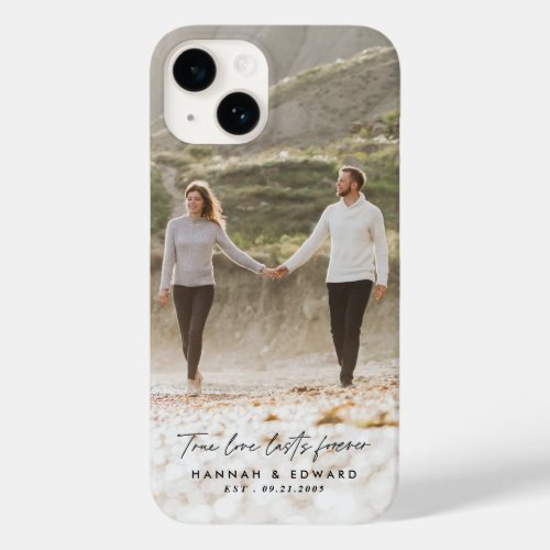 True Love photo modern minimal personalised gift Case_Mate iPhone 14 Case