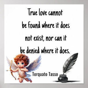 TRUE LOVE Quote Poster