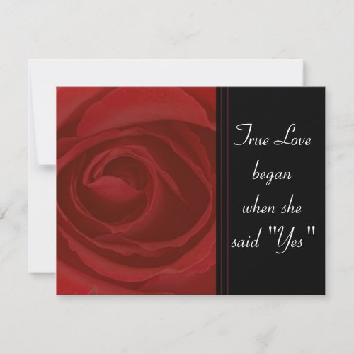 True Love Rose Invitations