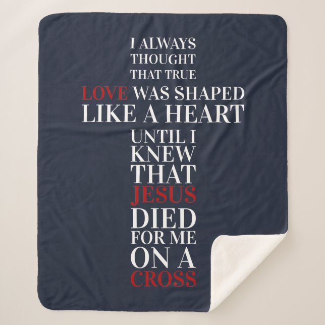 True love sherpa blanket (Front)