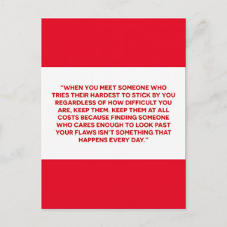 TRUE LOVE SOULMATES LOYALTY FRIENDSHIP DEFINED POSTCARD