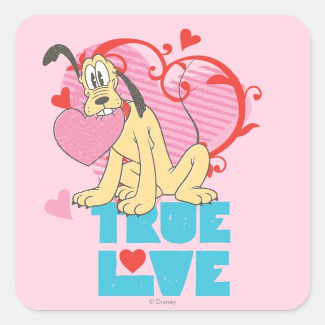 True Love Square Sticker (Front)