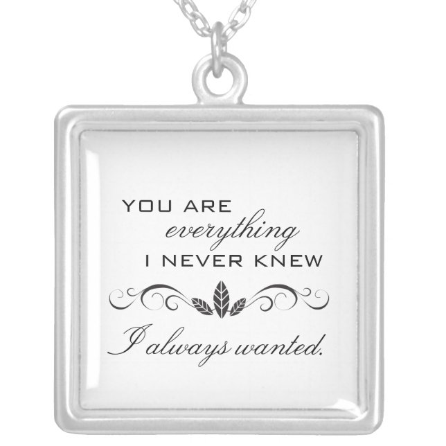 True Love Sterling Silver Necklace (Front)