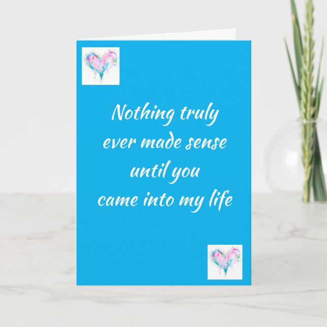 *TRUE LOVE STORIES* DON'T HAVE ENDINGS CARD (Front)