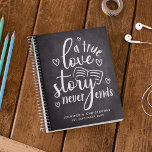 True Love Story Never Ends Couple&#39;s Scrapbook Notebook at Zazzle