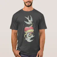 Find What You Love Vintage Bird Tattoo Style T-shirt - Olashirt
