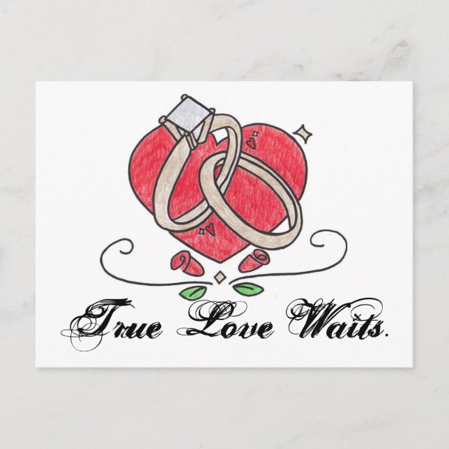 True Love Waits. Postcard (Front)