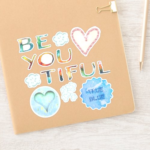 True_ly BeYOUtiful Blue Sticker