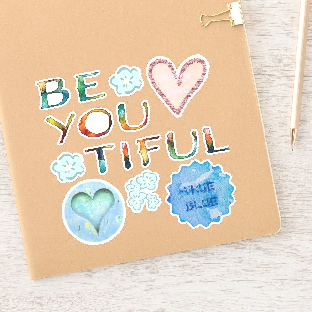 True-ly BeYOUtiful Blue Sticker (Notebook)