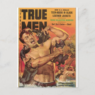 True Men 3 Postcard