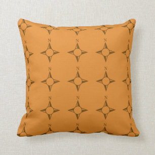 True North blue oranges Throw Pillow