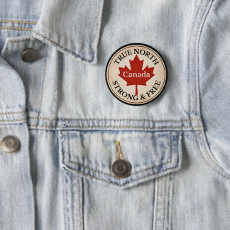True North Strong and Free Button