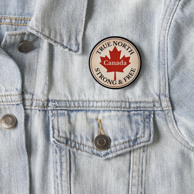 True North Strong and Free Button (In Situ)