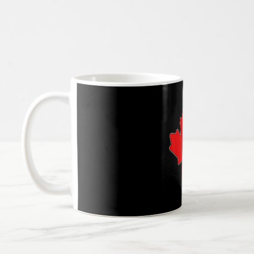 True North Strong  Free Maple Leaf Canadian Flag  Coffee Mug