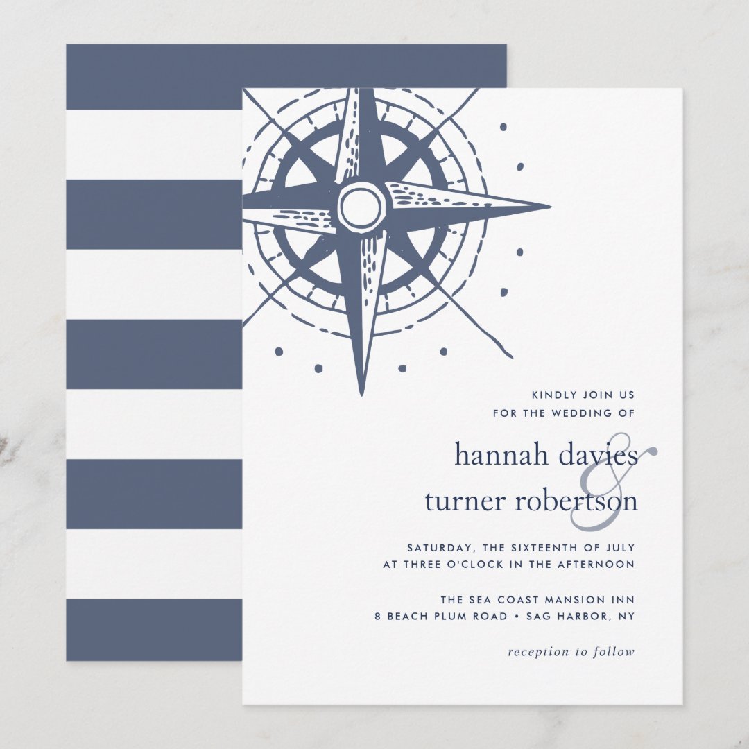 True North Wedding Invitation Zazzle