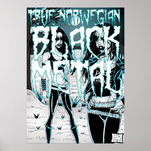 True Norwegian Black Metal Poster