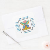 True Peace  Square Sticker (Envelope)
