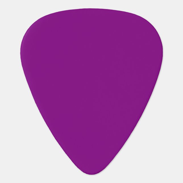 True Purple Guitar Pick (Front)