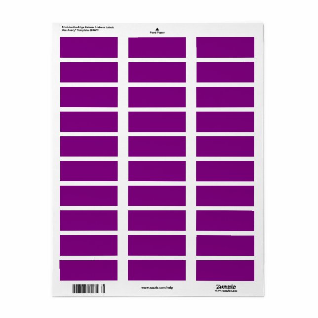 True Purple Label (Full Sheet)