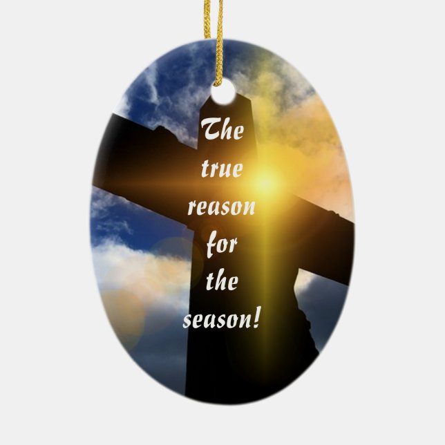 True Reason For Christmas Ornament (Back)