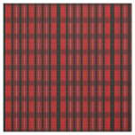 True Red Plaid Pattern Fabric