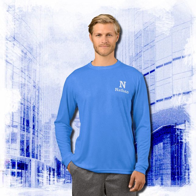  true  royal &  white personalized Tri-Blend shirt (Creator Uploaded)