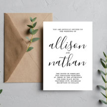 True Simplicity 1 Script Simple Minimalist Wedding