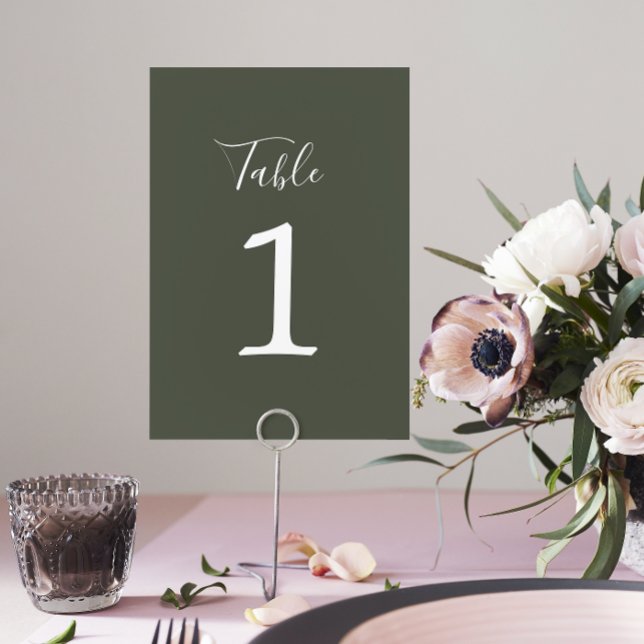 True Simplicity 1 Wedding Camo Table Number (Creator Uploaded)