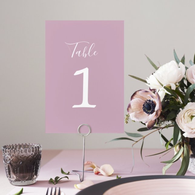 True Simplicity 1 Wedding Wisteria Table Number (Creator Uploaded)