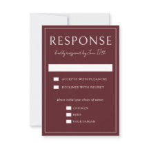 True Simplicity 4 | Burgundy | Wedding
