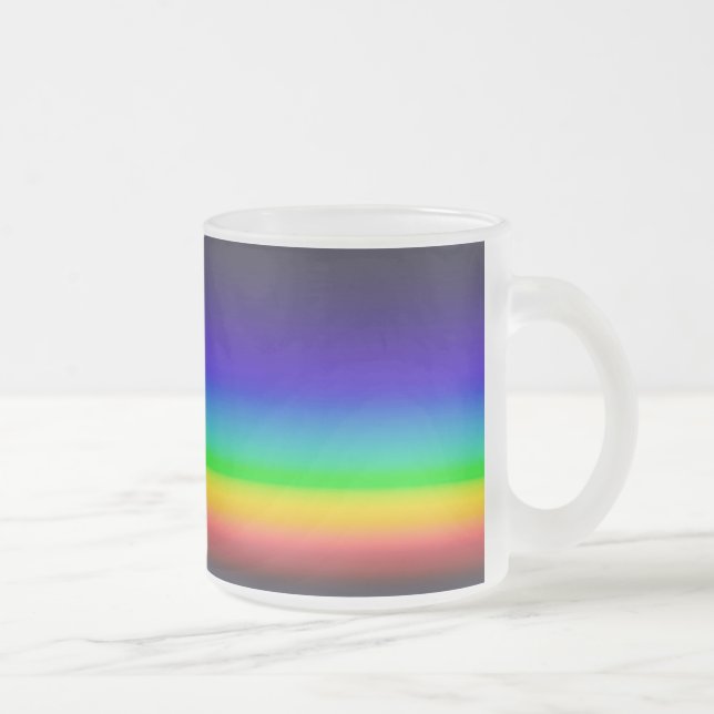 True solar spectrum frosted glass coffee mug (Right)