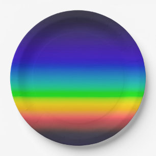 True solar spectrum paper plates