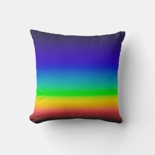 True solar spectrum throw pillow