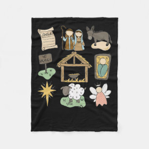 True Story Luke Jesus Nativity Religious Christian Fleece Blanket