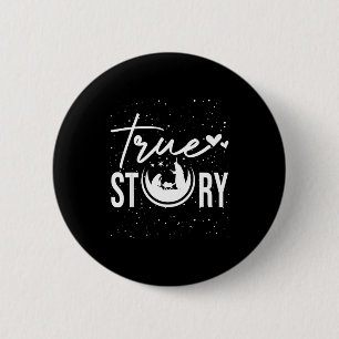 True Story Nativity Scene Christian Christmas Xmas Button