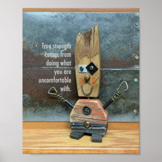True Strength is Uncomfortable Poster