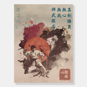 True Strength Zen Karate Sumi-e Martial Art Foam Board