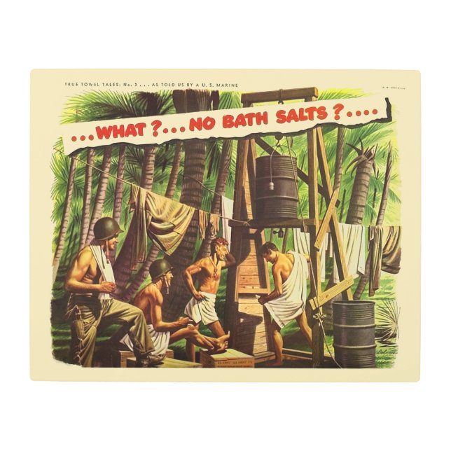 True Towel Tales No. 3 of 6 Metal Print (Front)