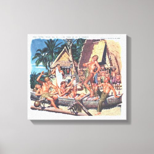 True Towel Tales No 6 of 6 Canvas Print