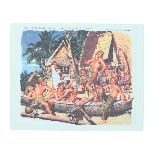 True Towel Tales No. 6 of 6 Metal Print (Front)