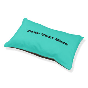 True Turquoise Blue Green Southwestern Solid Color Pet Bed