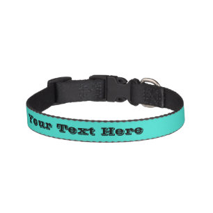 True Turquoise Blue Green Southwestern Solid Color Pet Collar