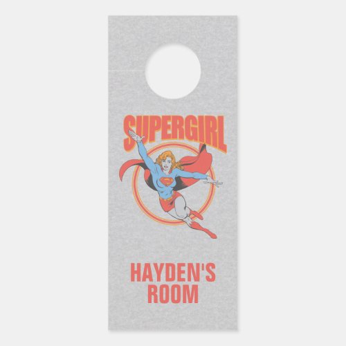 True Vintage Supergirl Flying Graphic Door Hanger