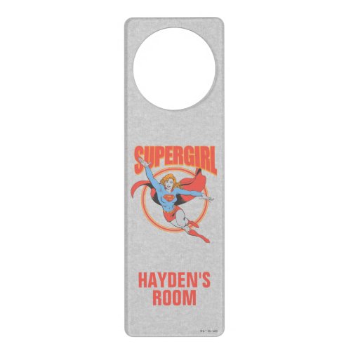 True Vintage Supergirl Flying Graphic Door Hanger