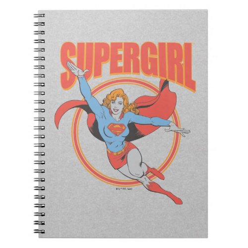 True Vintage Supergirl Flying Graphic Notebook