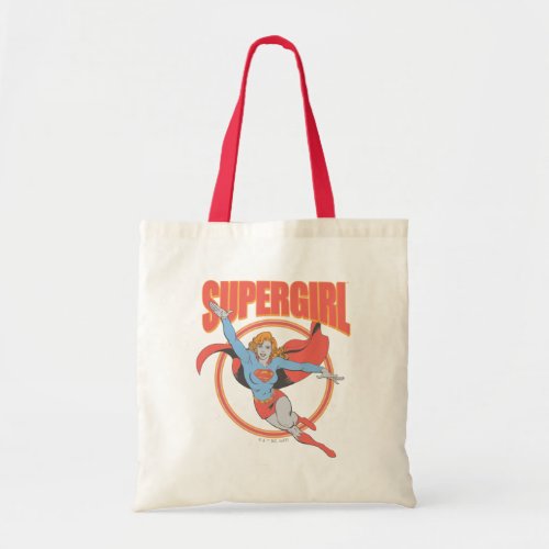 True Vintage Supergirl Flying Graphic Tote Bag