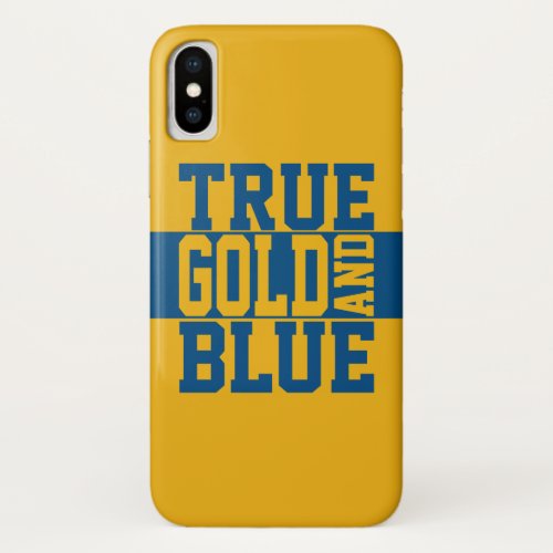 True WVU Gold And Blue iPhone X Case